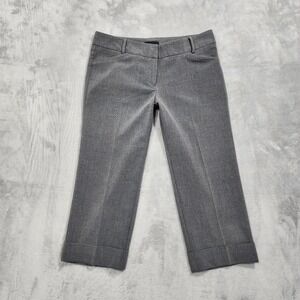 Vintage Star City Pants Womens 3 Juniors Gray Low Rise Cuffed Capri Crop Office